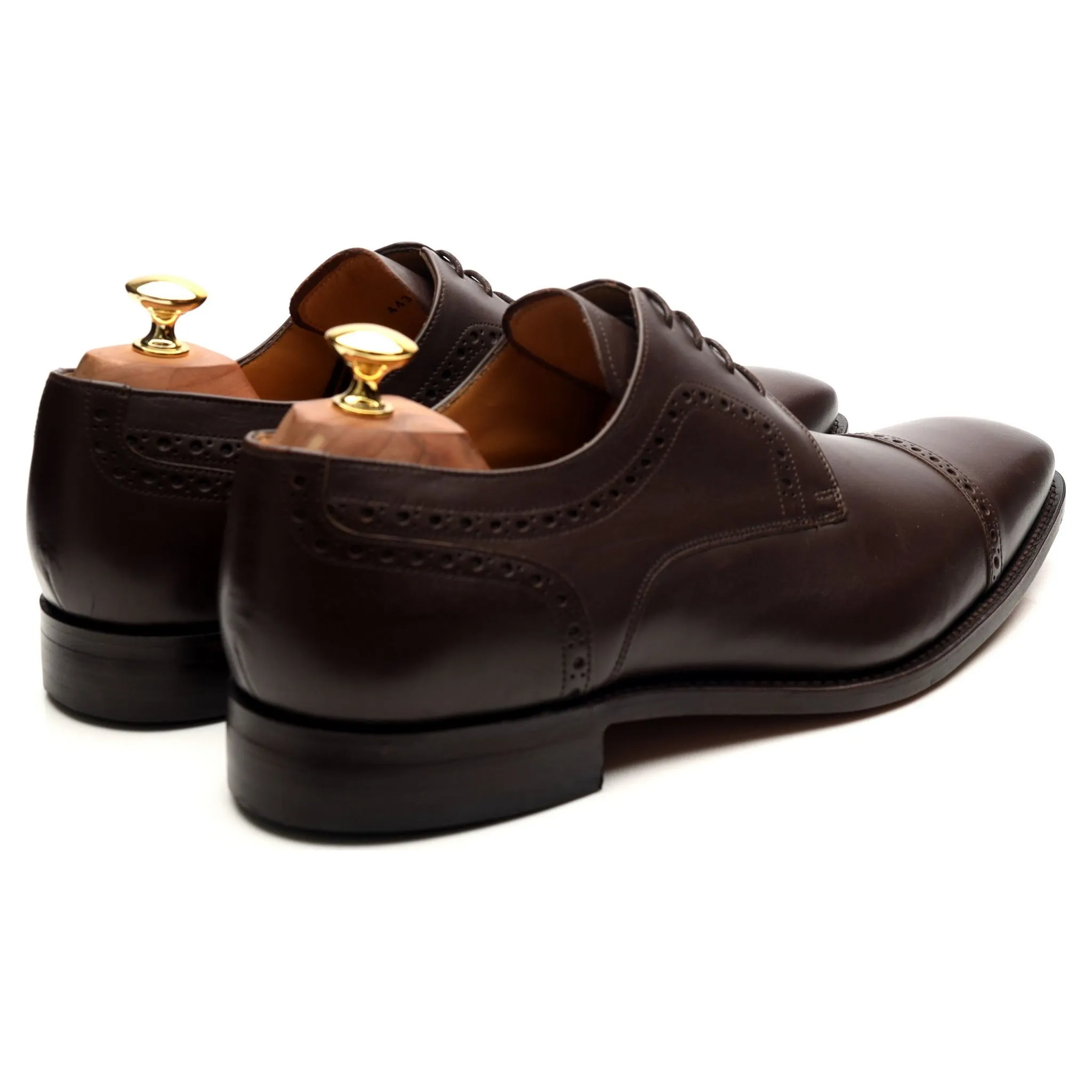 'Leo' Dark Brown Leather Derby UK 10 G