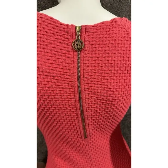 lilly pulitzer dress Medium Coco Island Coral Pink Textured Knit Mini