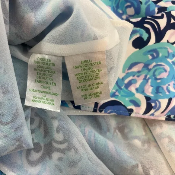 LILLY PULITZER Marilina Tunic Dress RAISING SHELL Size XXS Vacation Beach Cruise