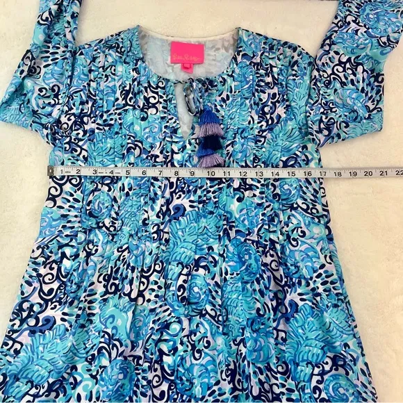 LILLY PULITZER Marilina Tunic Dress RAISING SHELL Size XXS Vacation Beach Cruise