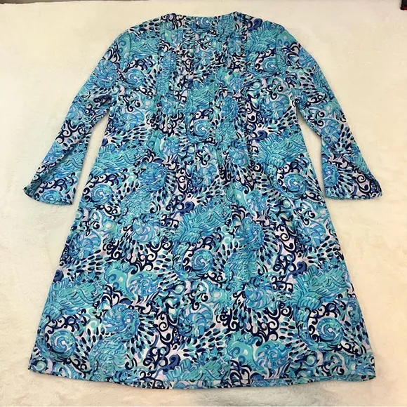 LILLY PULITZER Marilina Tunic Dress RAISING SHELL Size XXS Vacation Beach Cruise