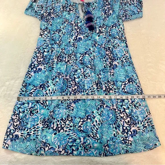 LILLY PULITZER Marilina Tunic Dress RAISING SHELL Size XXS Vacation Beach Cruise