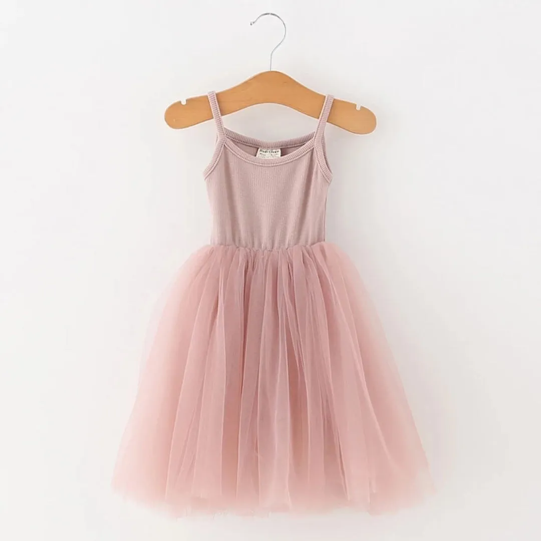 Lilyana Tutu Dress Girl | Vintage Pink