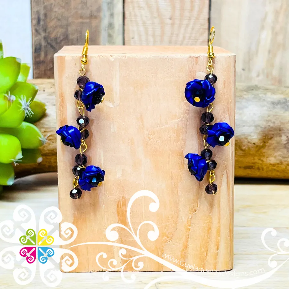 Long Carnation Palm Earrings - Palm Earrings