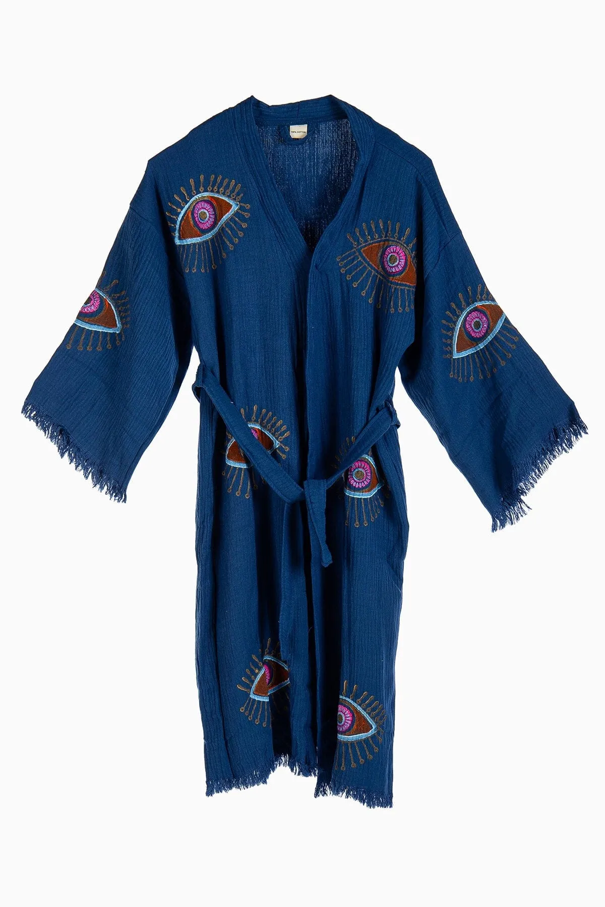 Luna Handmade Cotton Kimono | Blue