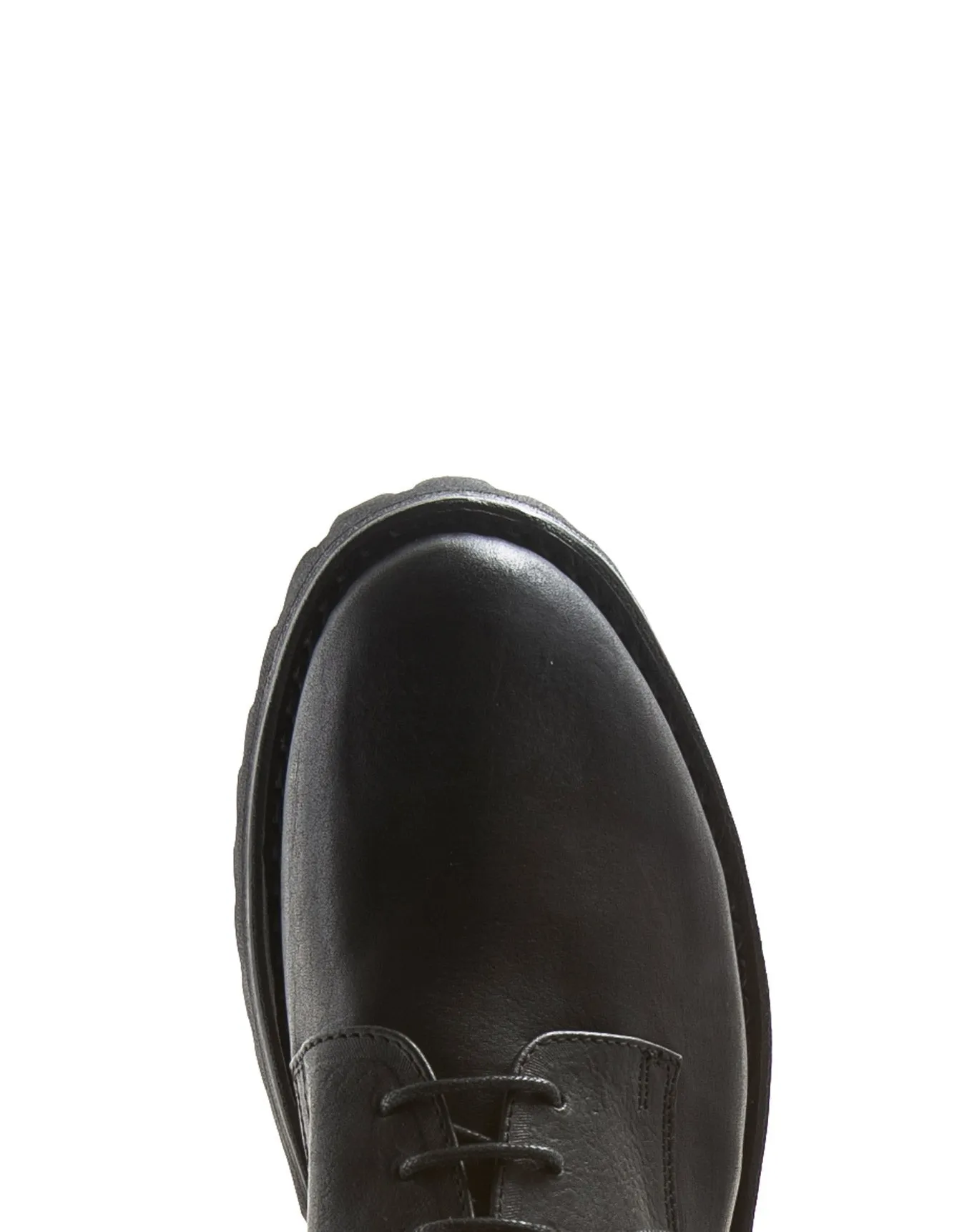 M-706 Black Leather Derby Shoes