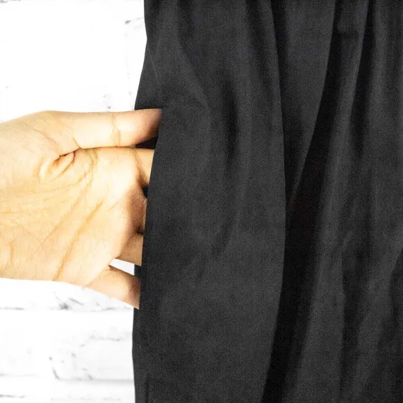 Madewell Black Cotton Sweetheart Puff Sleeve Fit and Flare Mini Dress Size 6