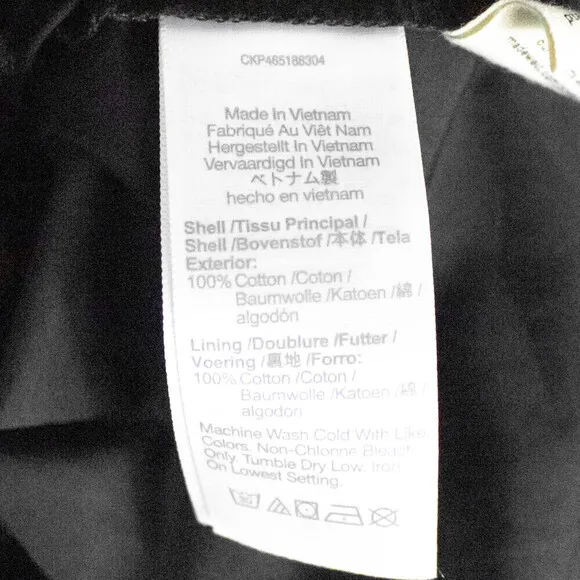 Madewell Black Cotton Sweetheart Puff Sleeve Fit and Flare Mini Dress Size 6