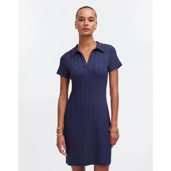 Madewell Ribbed Polo Mini Dress – Small – NWT