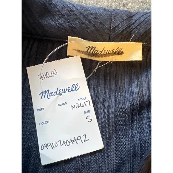 Madewell Ribbed Polo Mini Dress – Small – NWT