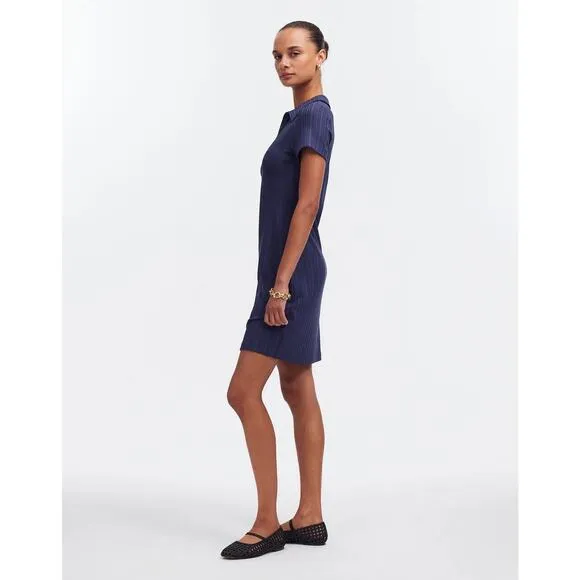 Madewell Ribbed Polo Mini Dress – Small – NWT