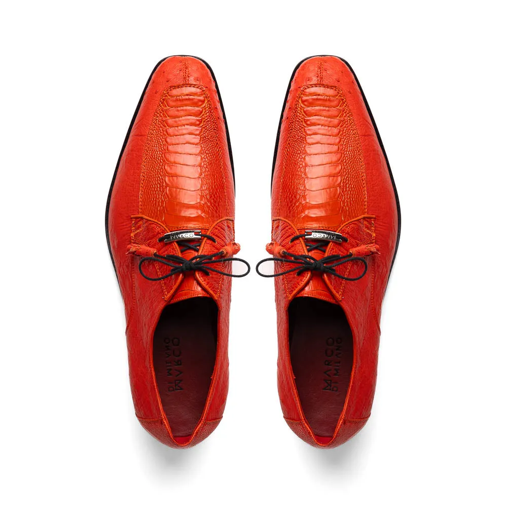 Marco Di Milano Andretti Orange Ostrich Leg Shoes