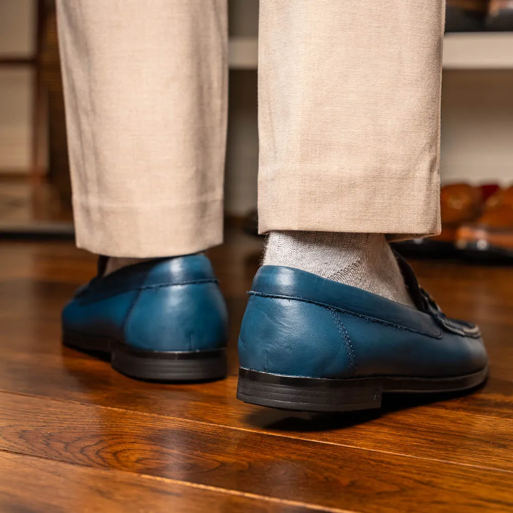 Marco Di Milano Atrani Navy Calf Bit Loafer