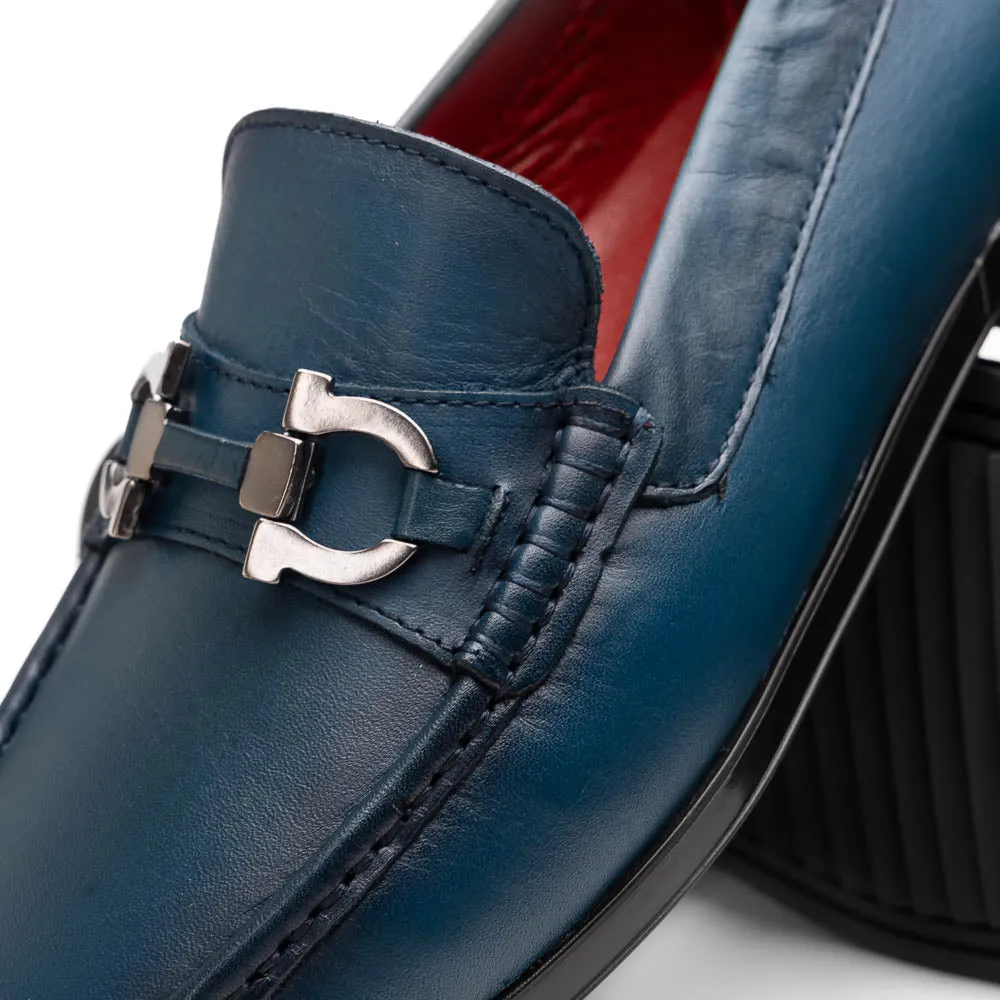 Marco Di Milano Atrani Navy Calf Bit Loafer