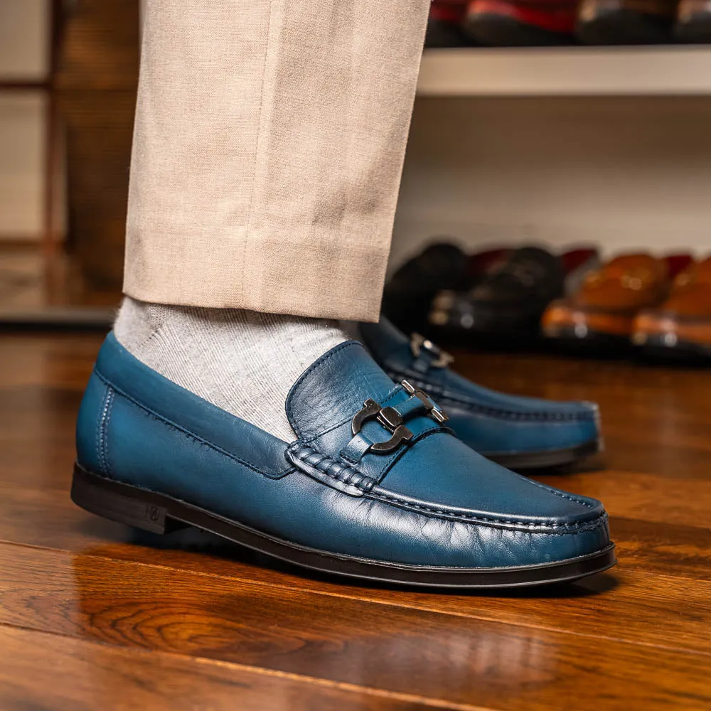 Marco Di Milano Atrani Navy Calf Bit Loafer