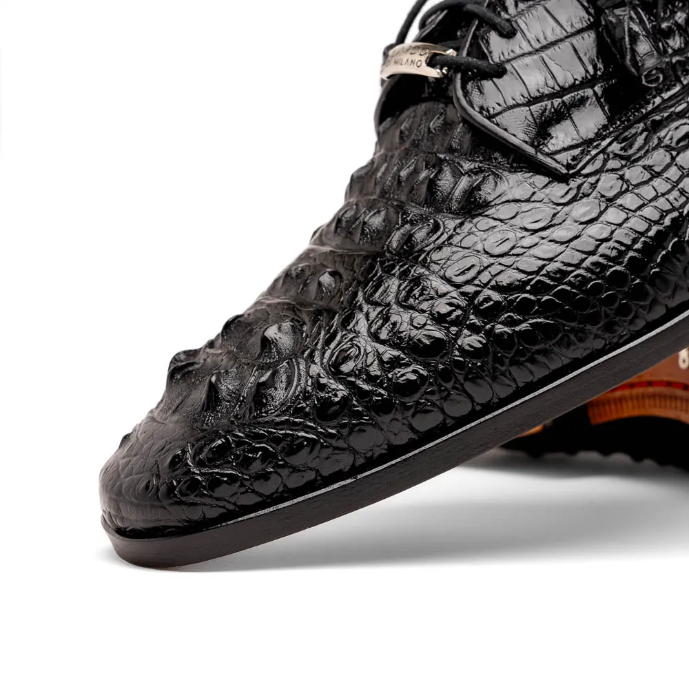 Marco Di Milano Nilo Black Nile Crocodile Derby Shoe