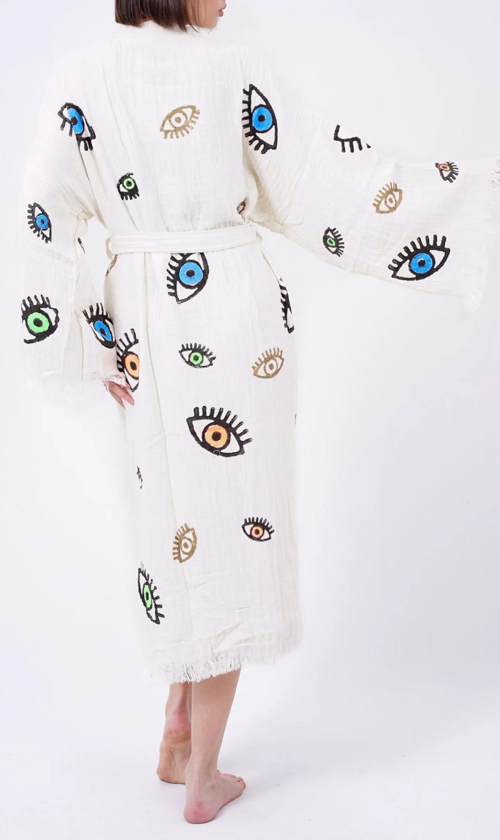Marina Handmade Cotton Kimono | Colourful Eyes