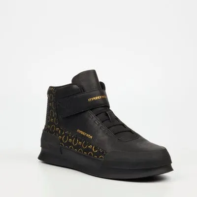 Mazerata Valentino 1 Print Boot Black