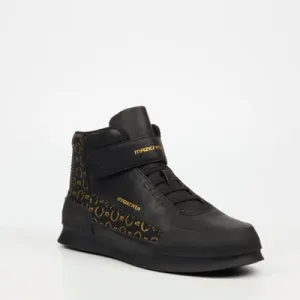 Mazerata Valentino 1 Print Boot Black