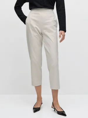 Mela Purdie Tapered Flat Pant - Stone Twill 1831