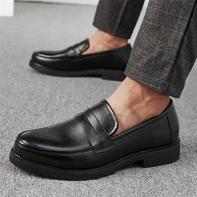 Men's British Gentleman Upper Hollow Out Design Business Shoes