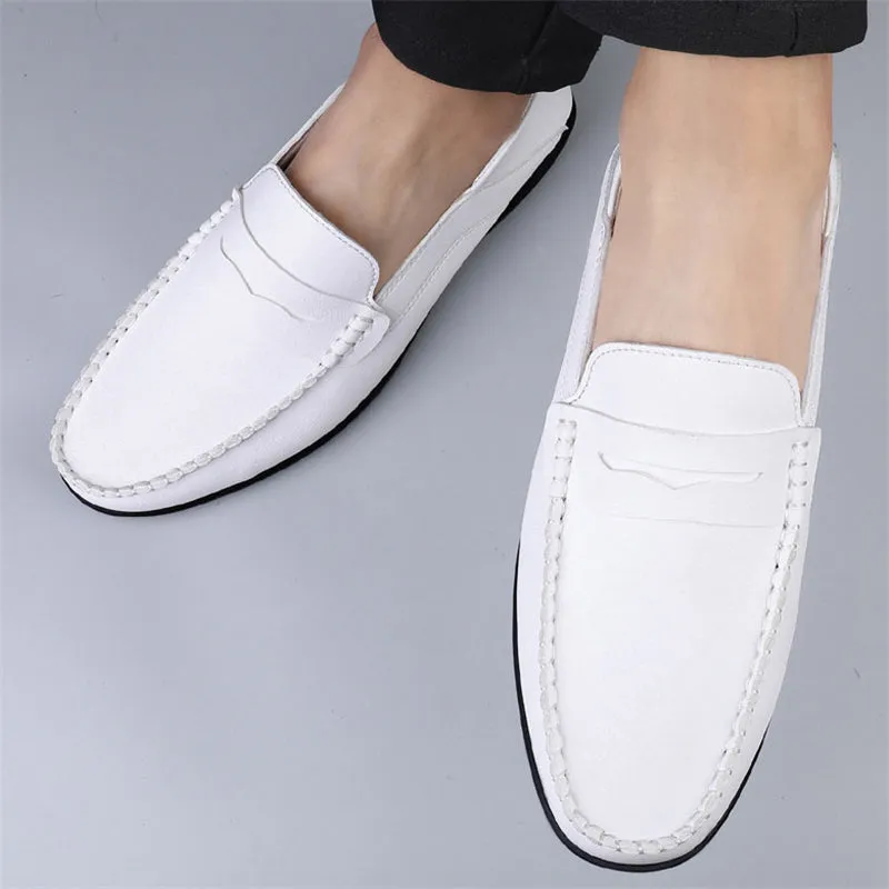 Men's Classic Black&White Business Office Dress Shoes