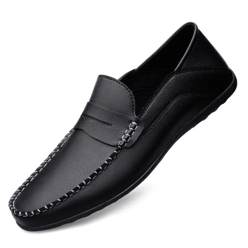 Men's Classic Black&White Business Office Dress Shoes