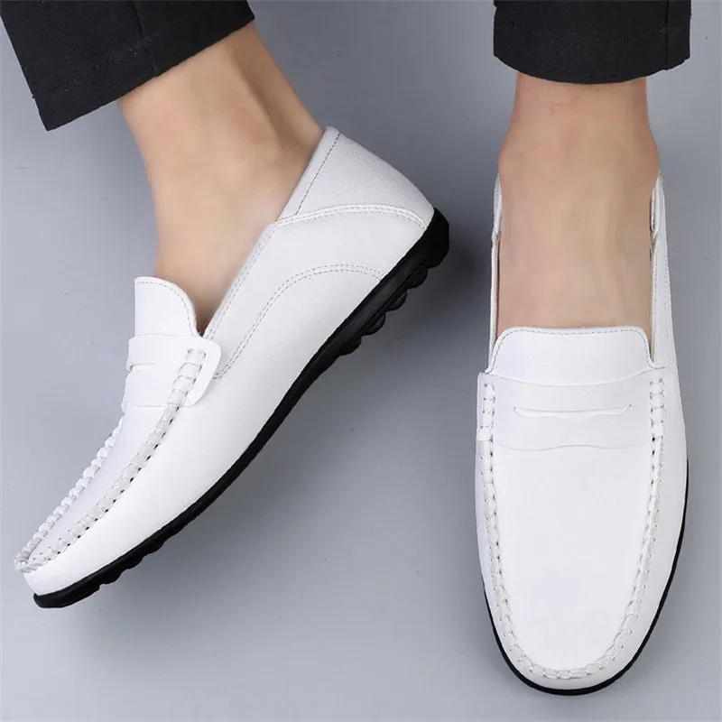 Men's Classic Black&White Business Office Dress Shoes