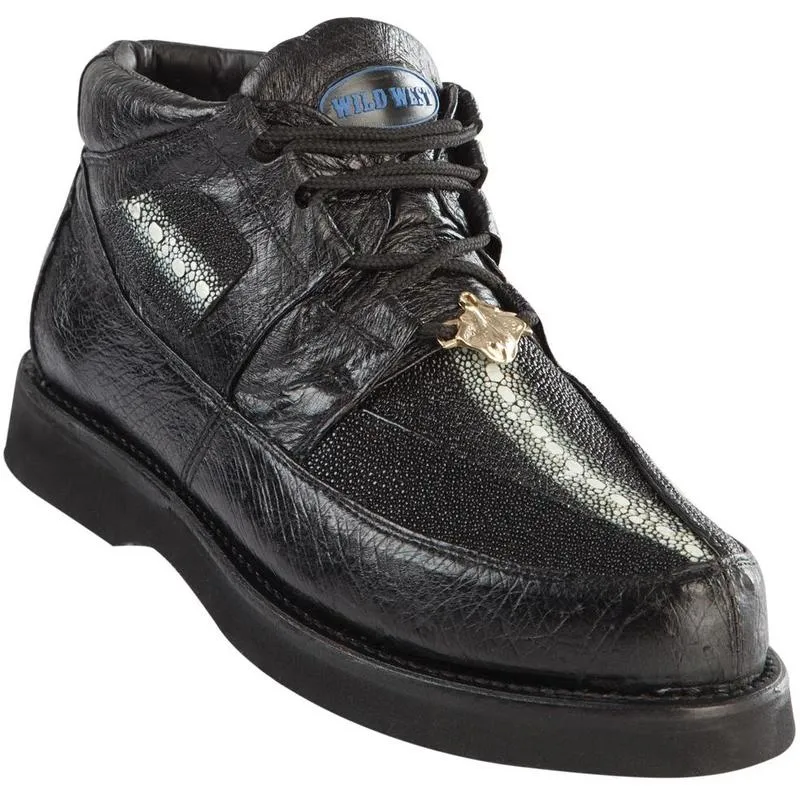 Men's Wild West Stingray With Smooth Ostrich Casual Shoes