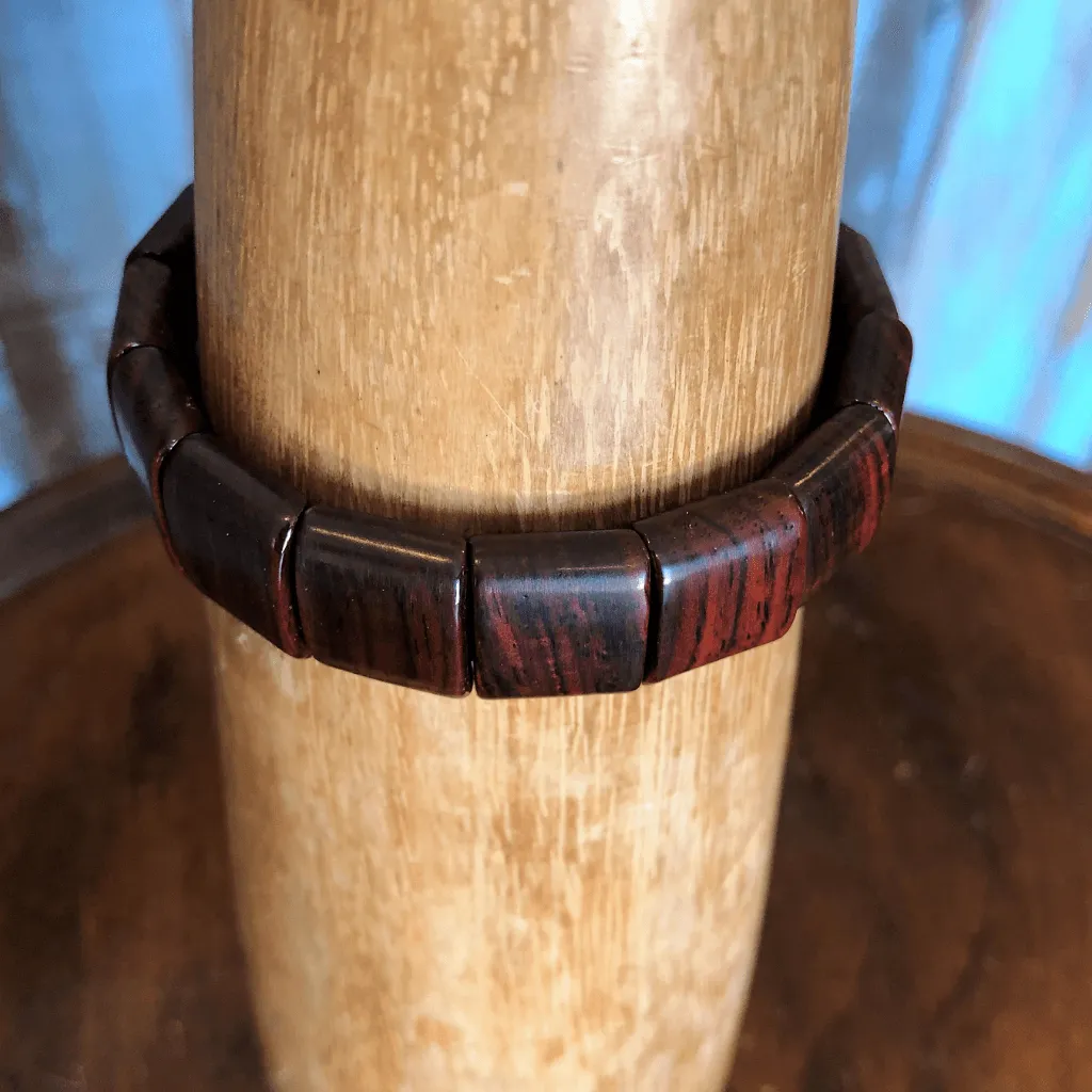 Mens Wood Tile Bracelet - Artisan Find