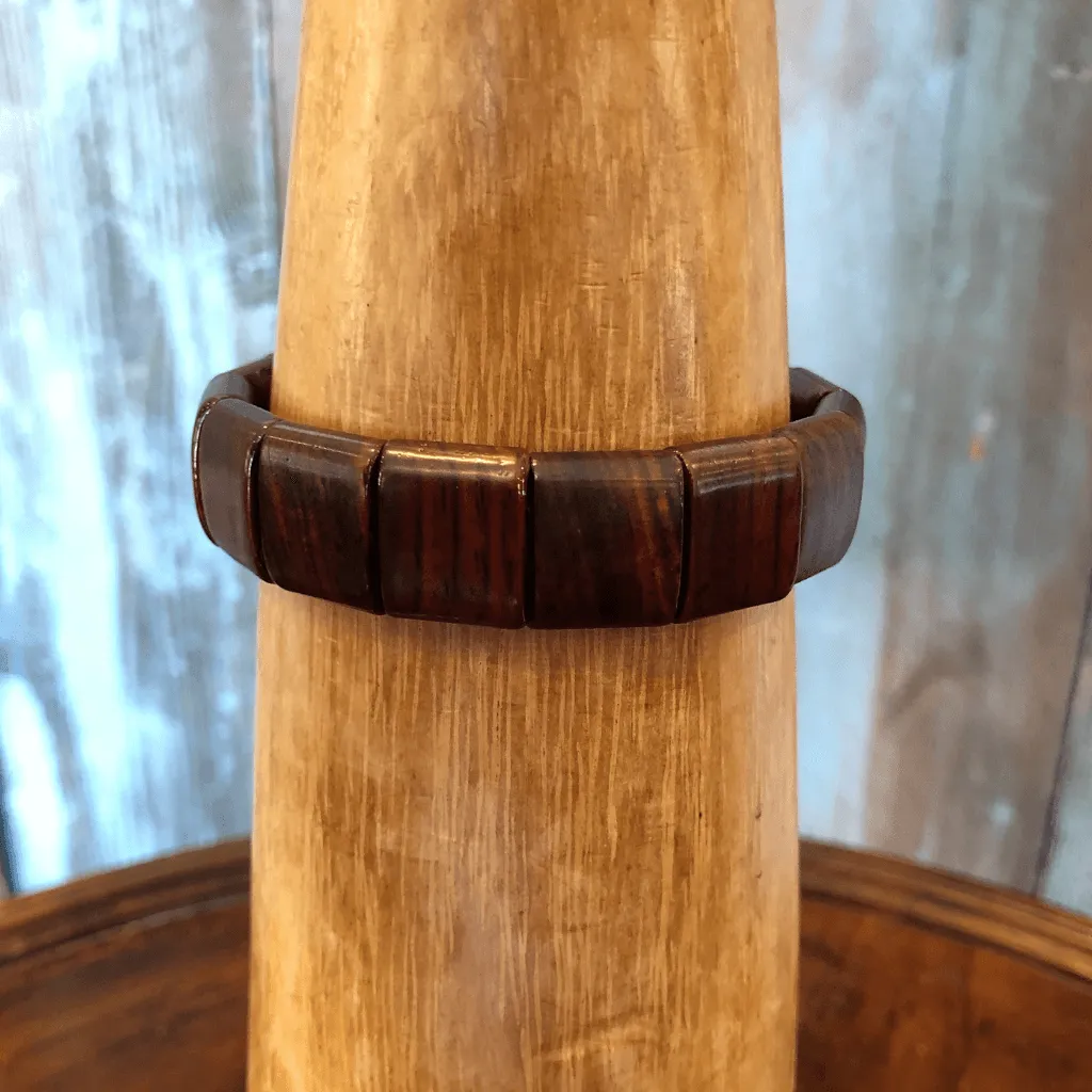 Mens Wood Tile Bracelet - Artisan Find