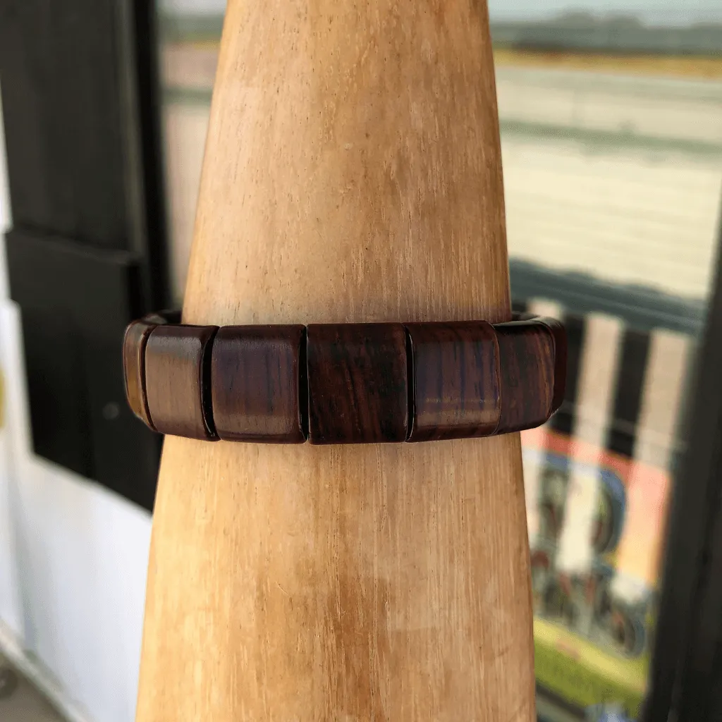 Mens Wood Tile Bracelet - Artisan Find