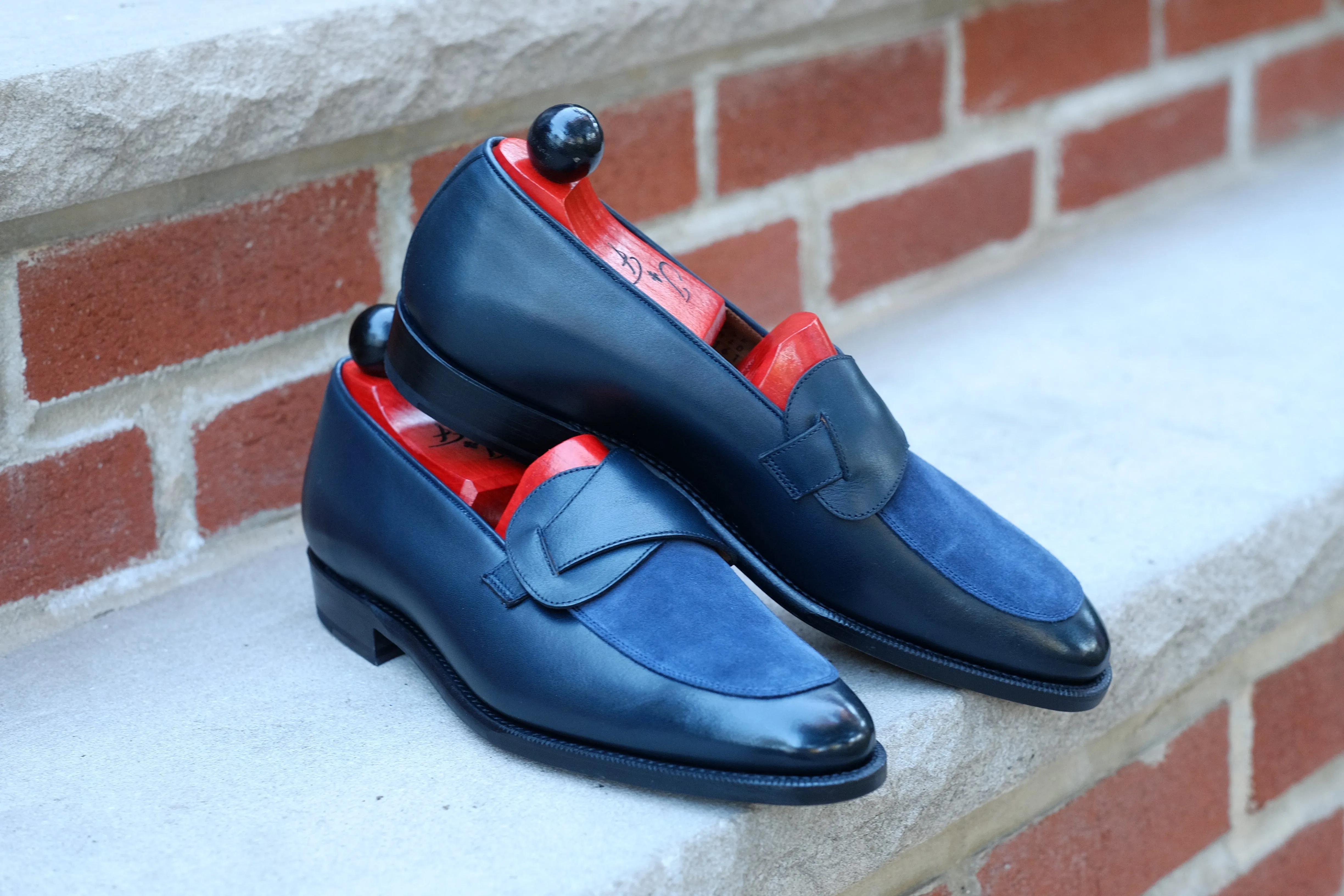 Meridian - Midnight Calf / Navy Suede