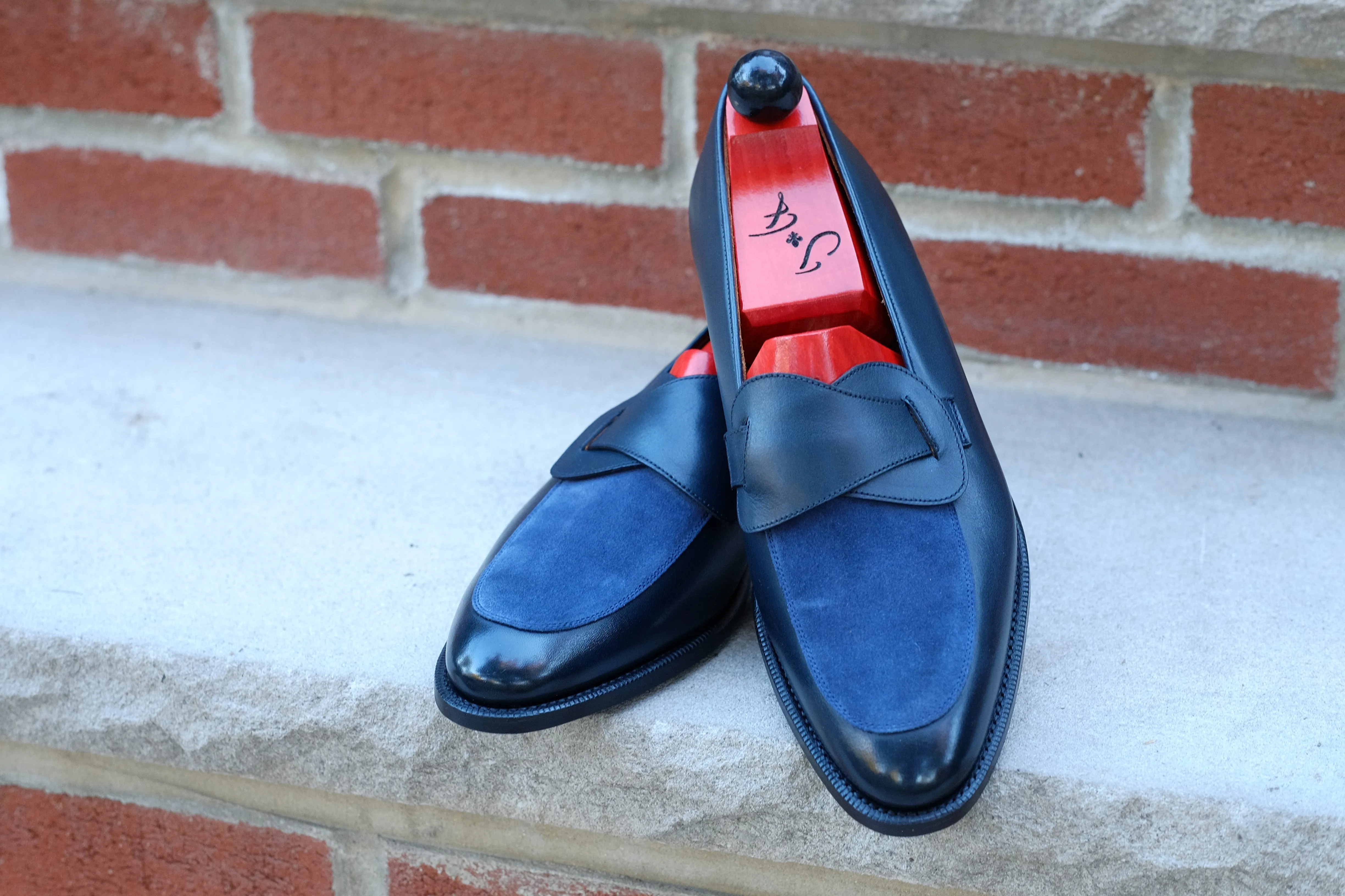 Meridian - Midnight Calf / Navy Suede