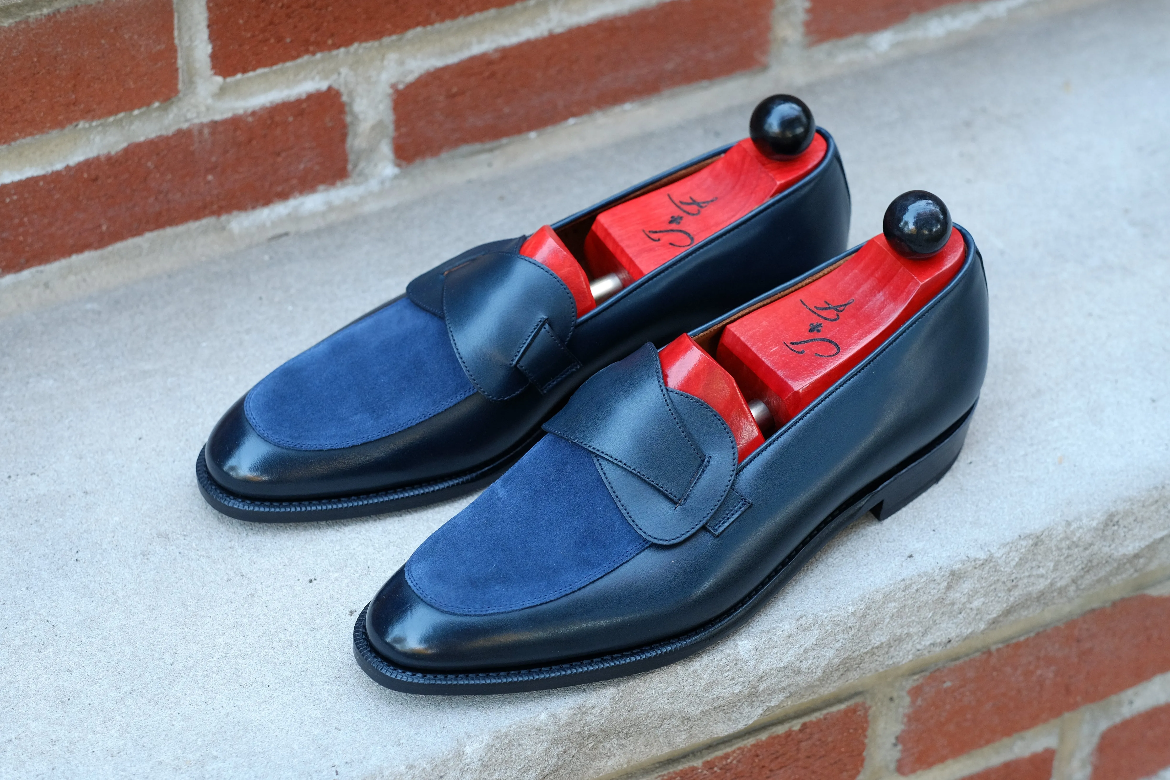 Meridian - Midnight Calf / Navy Suede
