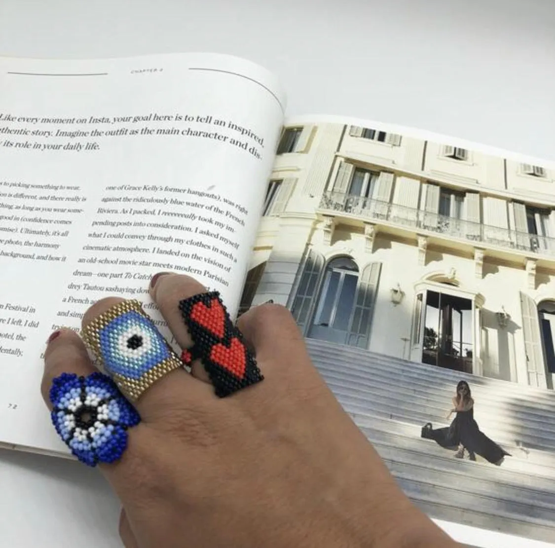 Mexican Handmade Ring / Huichol Heart Ring / Chaquira Rings / Heart Rings / beaded Heart ring / Beaded Ring
