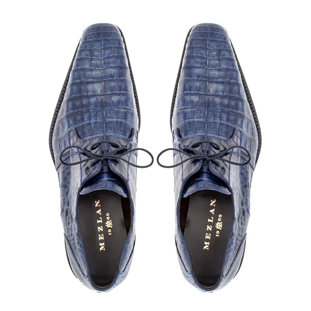 Mezlan Crocodile Derby Shoes - Mezlan Crocodile Derby Dress Shoes - Mezlan Dress Shoe On Sale