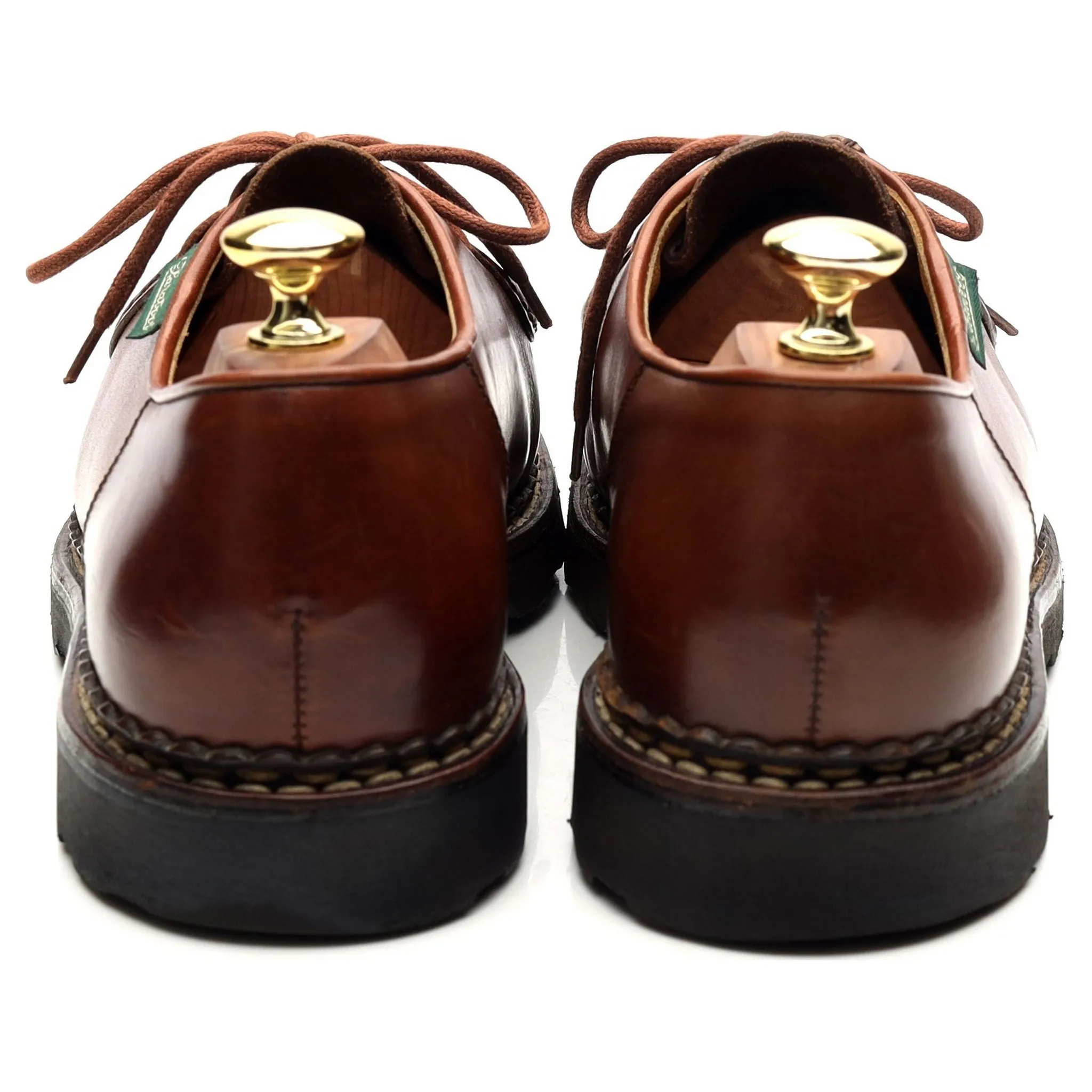 'Michael' Tan Brown Leather Apron Derby UK 7 EU 41