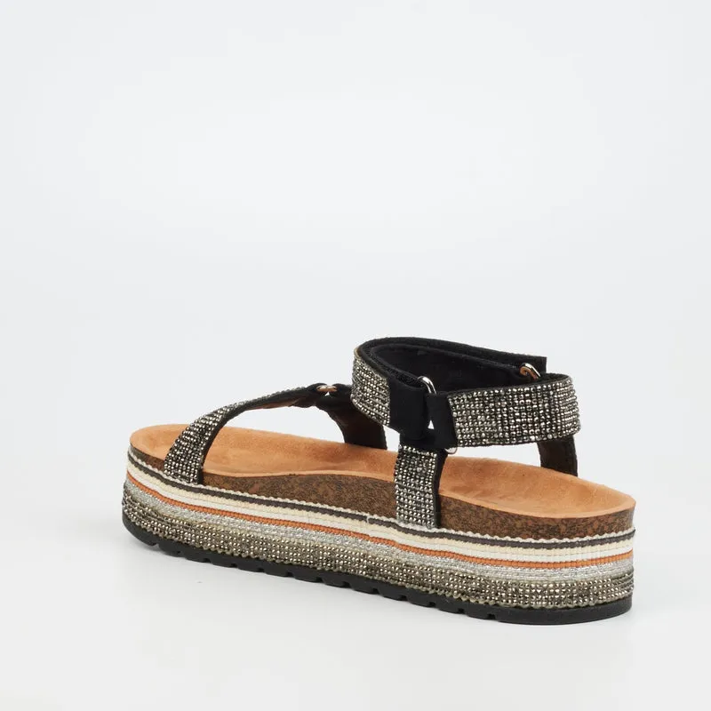 Miss Black Thick Sole -Black