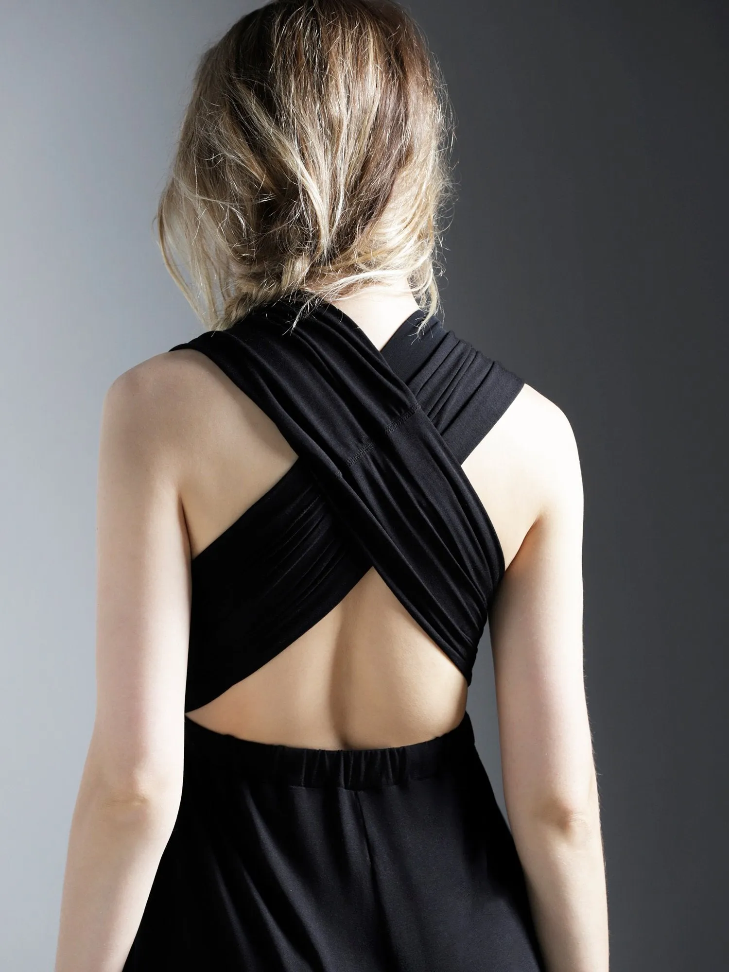 MODAL INFINITY JUMPSUIT, BLACK