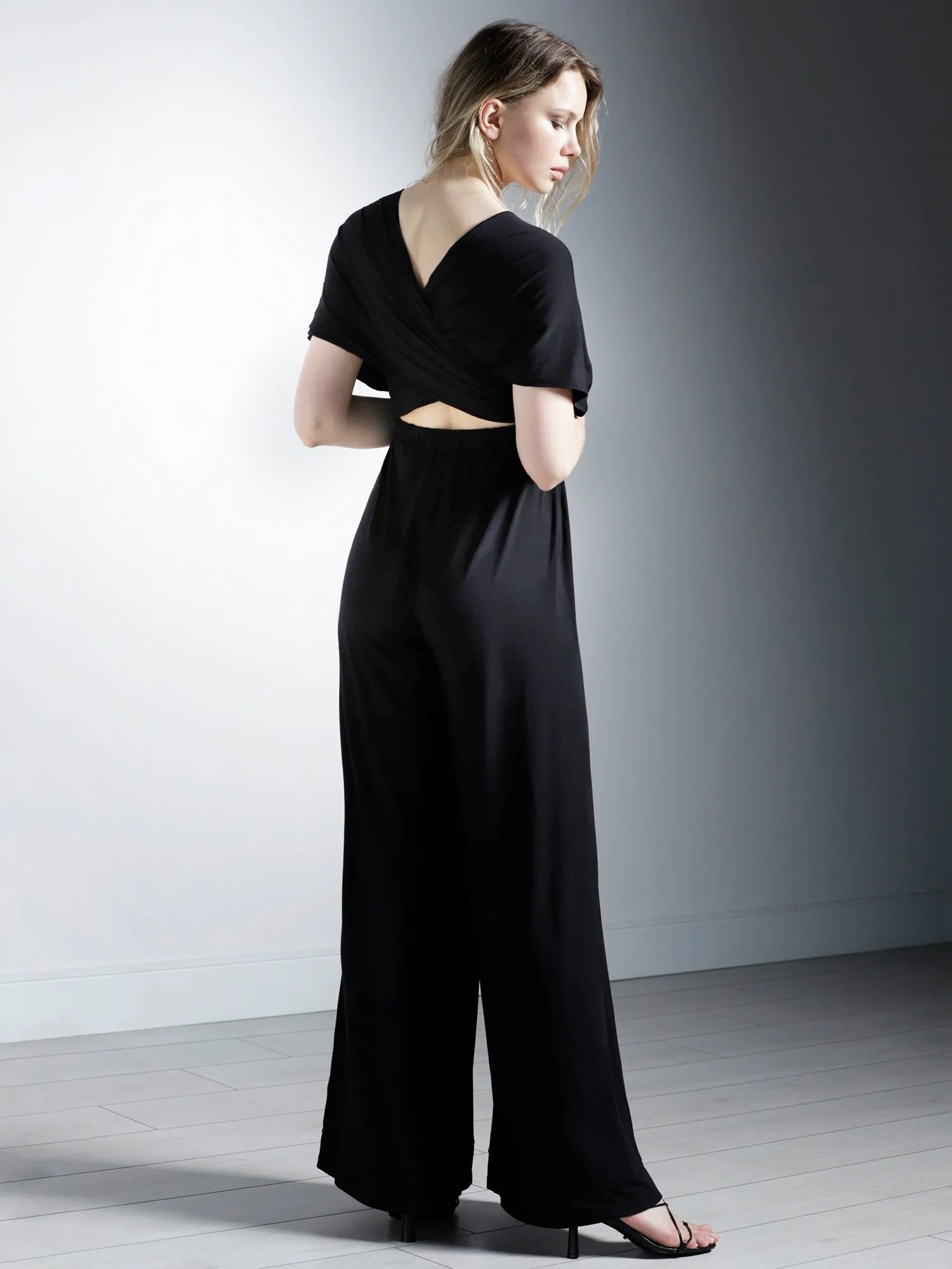 MODAL INFINITY JUMPSUIT, BLACK
