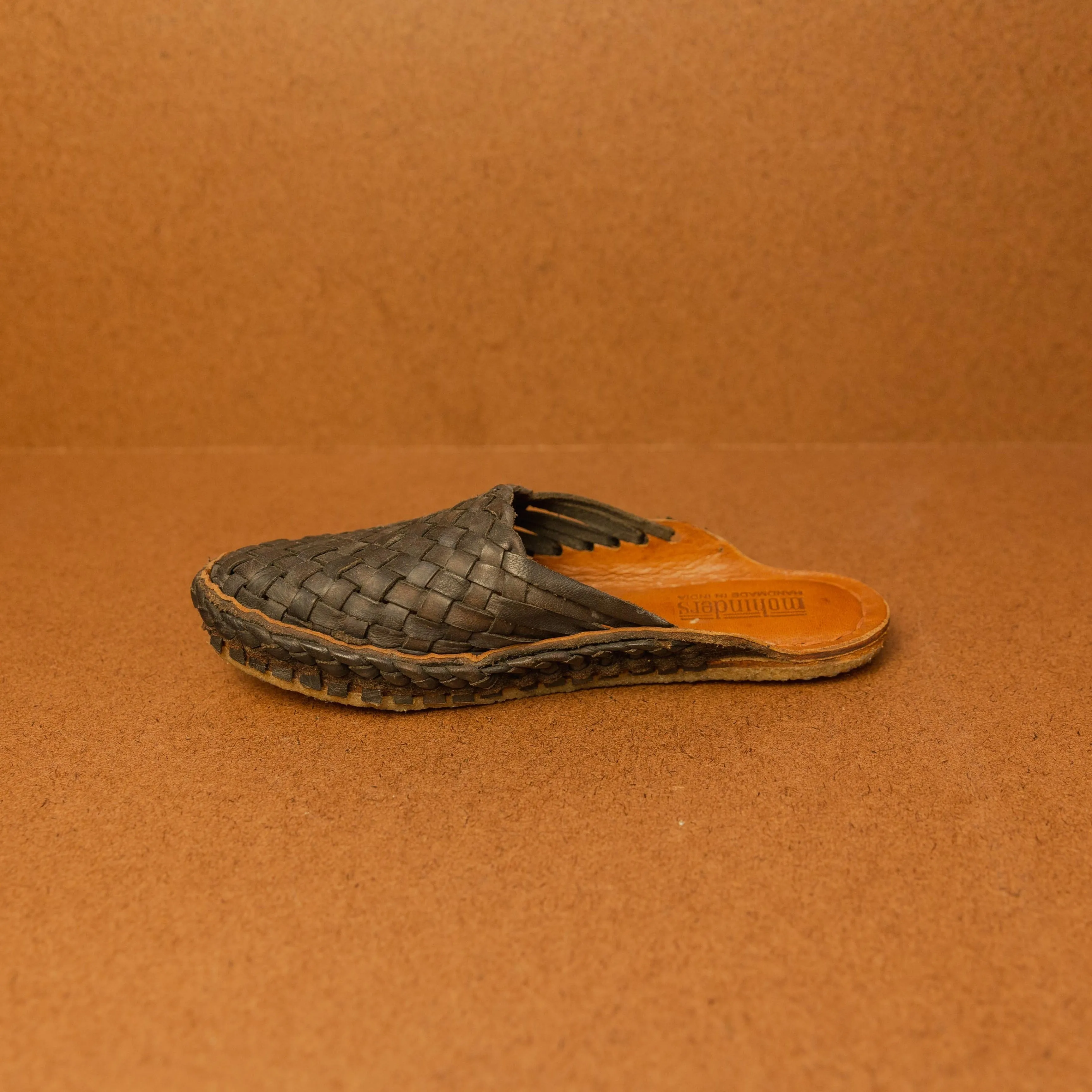 Mohinders Women's Woven Slides in Charcoal