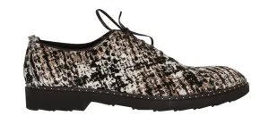 Multicolored Pony Hair Derby Shoes