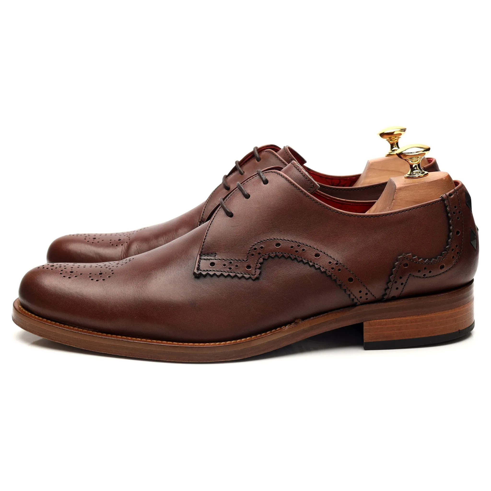 'Muse' Brown Leather Derby UK 10 F