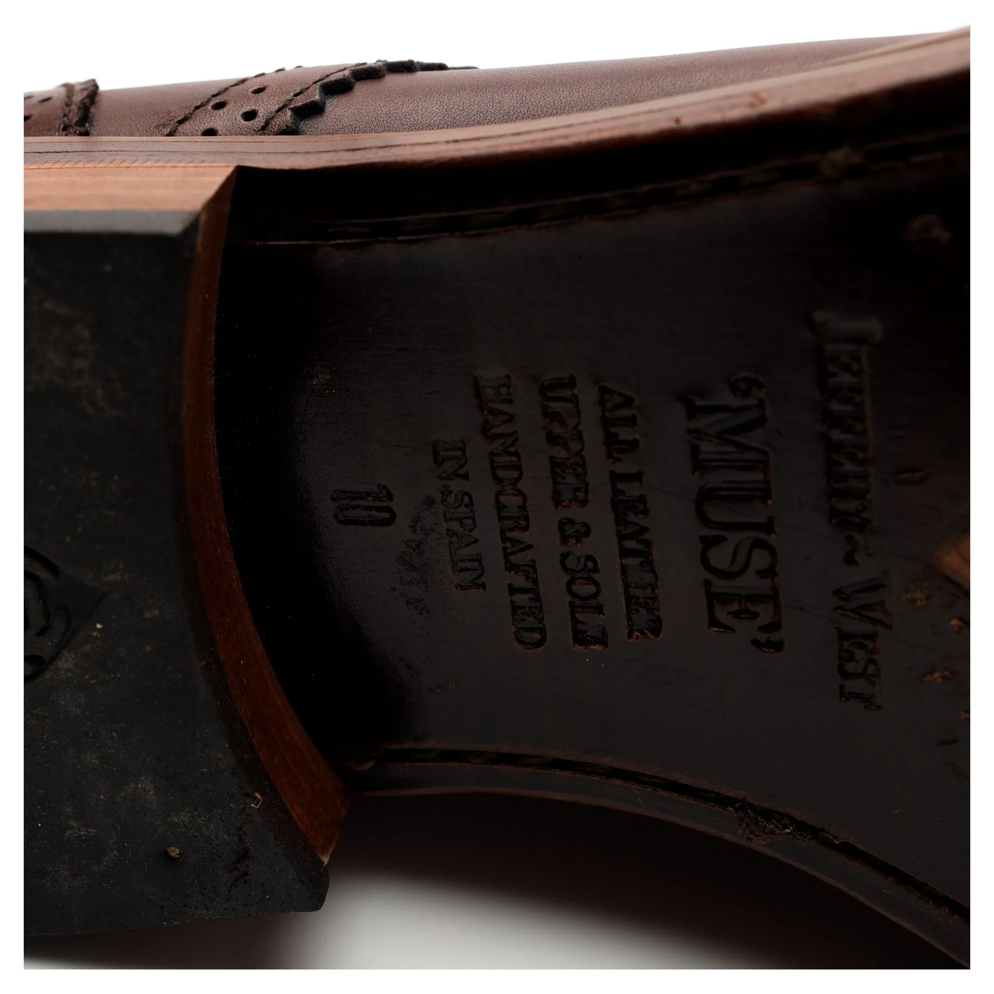 'Muse' Brown Leather Derby UK 10 F