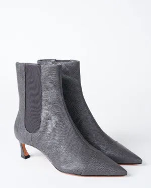 myra chelsea 50 boot - ash gray karung embossed