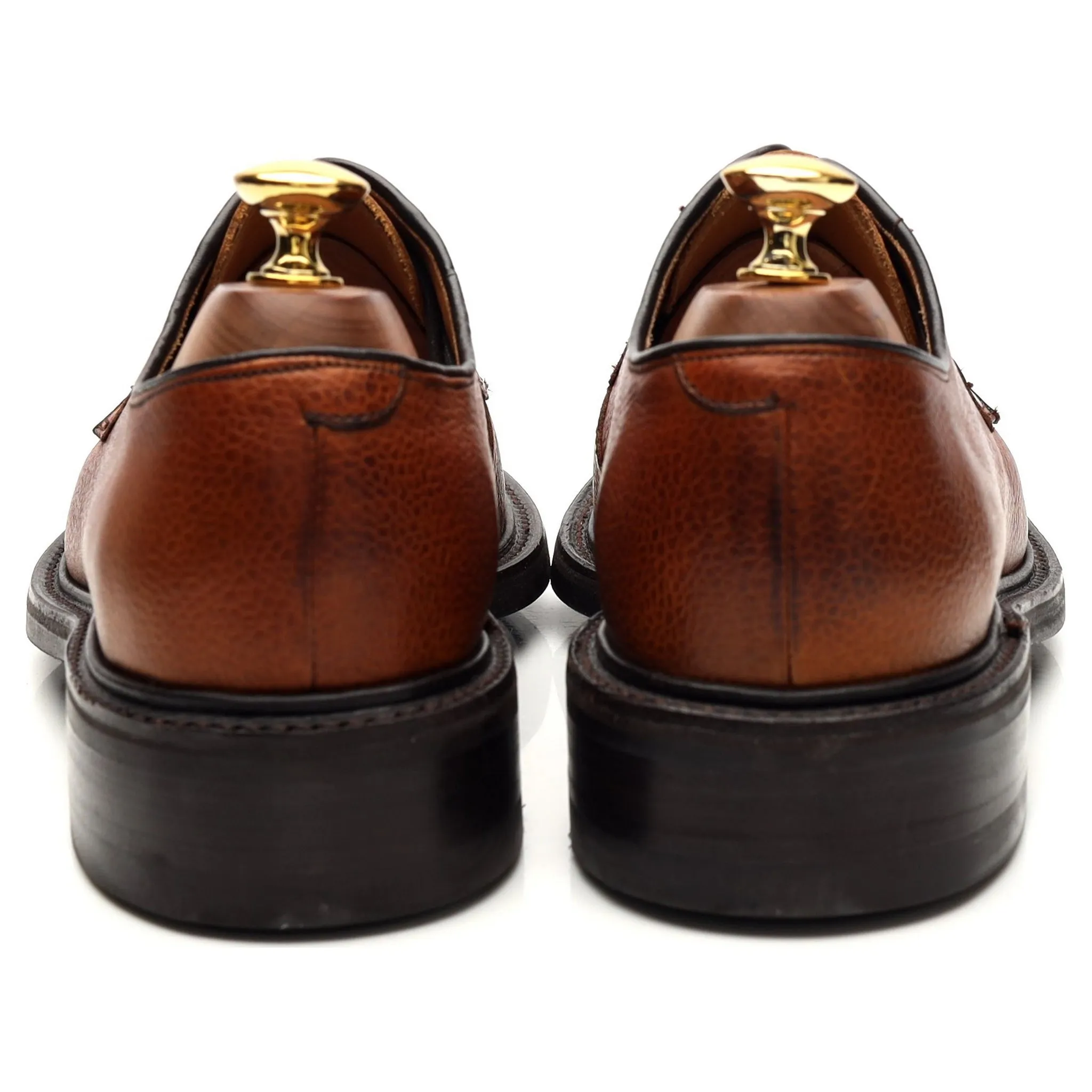 'Nairn' Tan Brown Grain Leather Derby UK 6 F