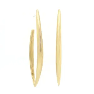 NEW! Small Dagger Hoops in 10k Gold by Sasha Walsh
