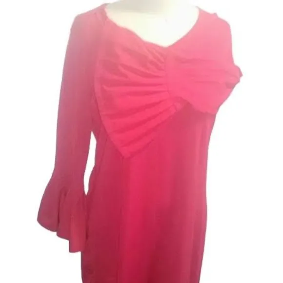New York &amp; Company | Red Dress | Size L | Knitted Fabric &amp; Blends | Stretch Fit