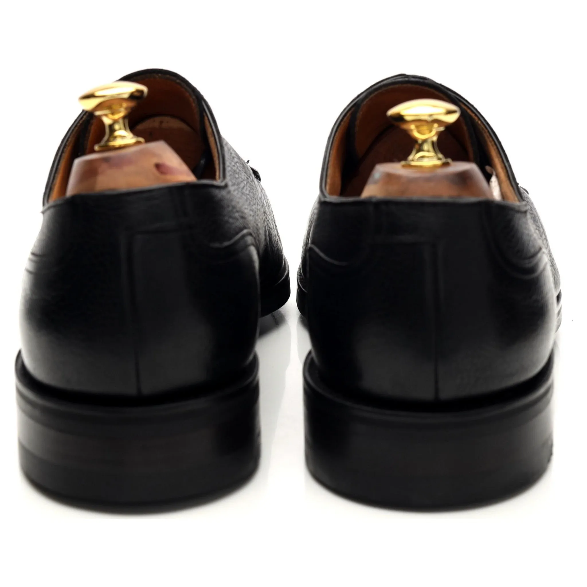 'Newport' Black Leather Split Toe Derby UK 11 F